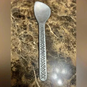 Wilton Armetale Salad Serving Spoon Reggae Zig Zag Swirl Style